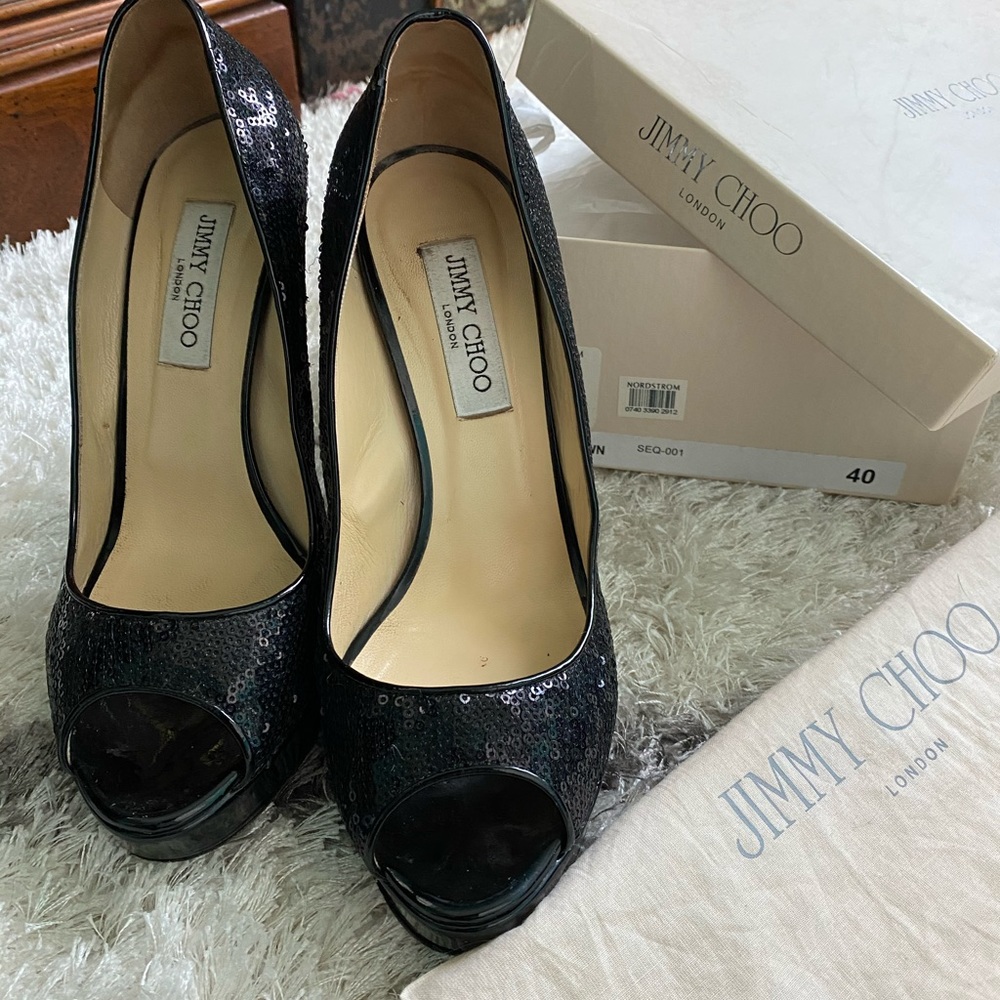 Sequin Jimmy Choo Heels